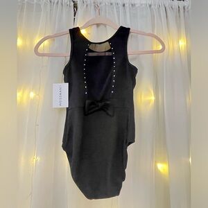 Weissman Black Bow Dance Leotard